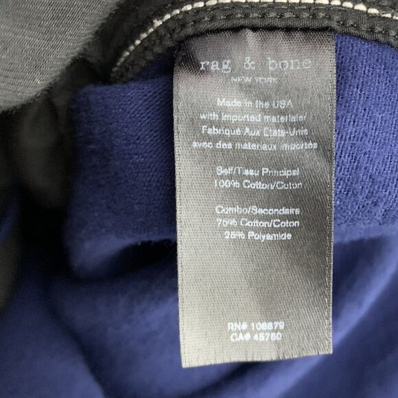 Rag & Bone Shirt Jacket Size Large Blue Snap Button Up Pockets Long Sleeve Mens - Picture 4 of 4